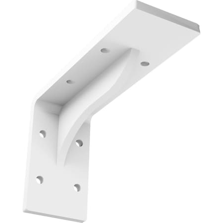 Ekena Millwork Embrey Steel Bracket, White Primer 2"W x 6"D x 3 3/4"H BKTM02X06X03EBPWH